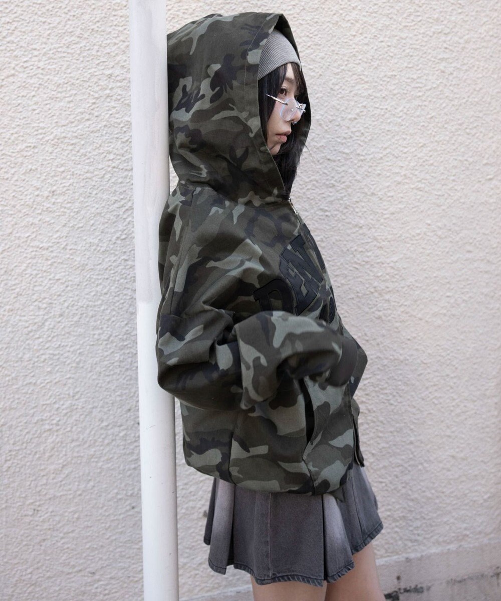 WEGO カレッジロゴBIGZIPパーカー 