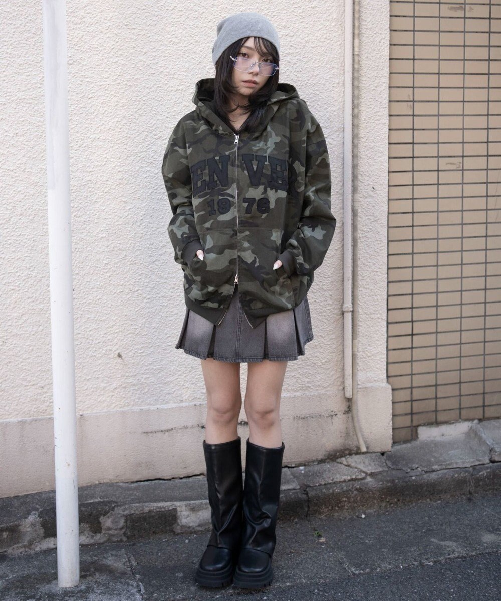 WEGO カレッジロゴBIGZIPパーカー 