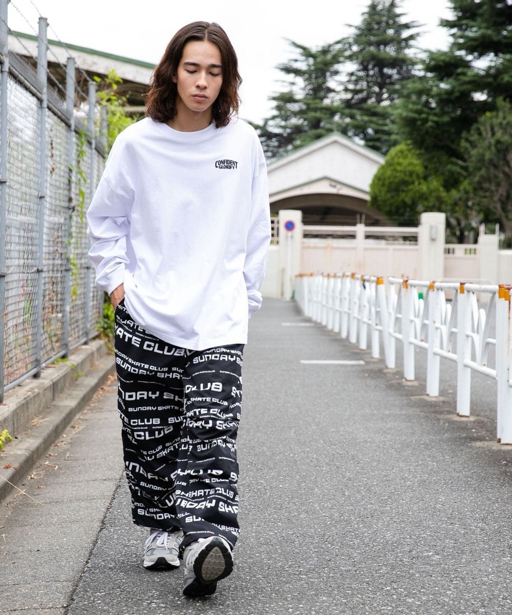 WEGO 【ウエストゴム/手洗い可】ナイロン　トラックパンツ 