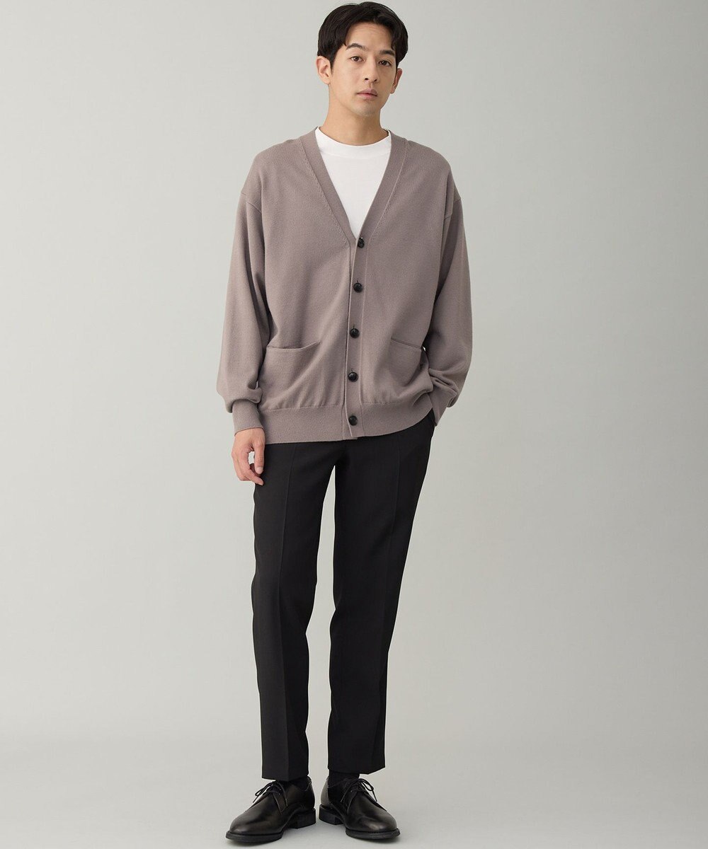 UNFILO MENS 【OCEANS YouTube 掲載/男女兼用】スムースシルキーニット カーディガン 