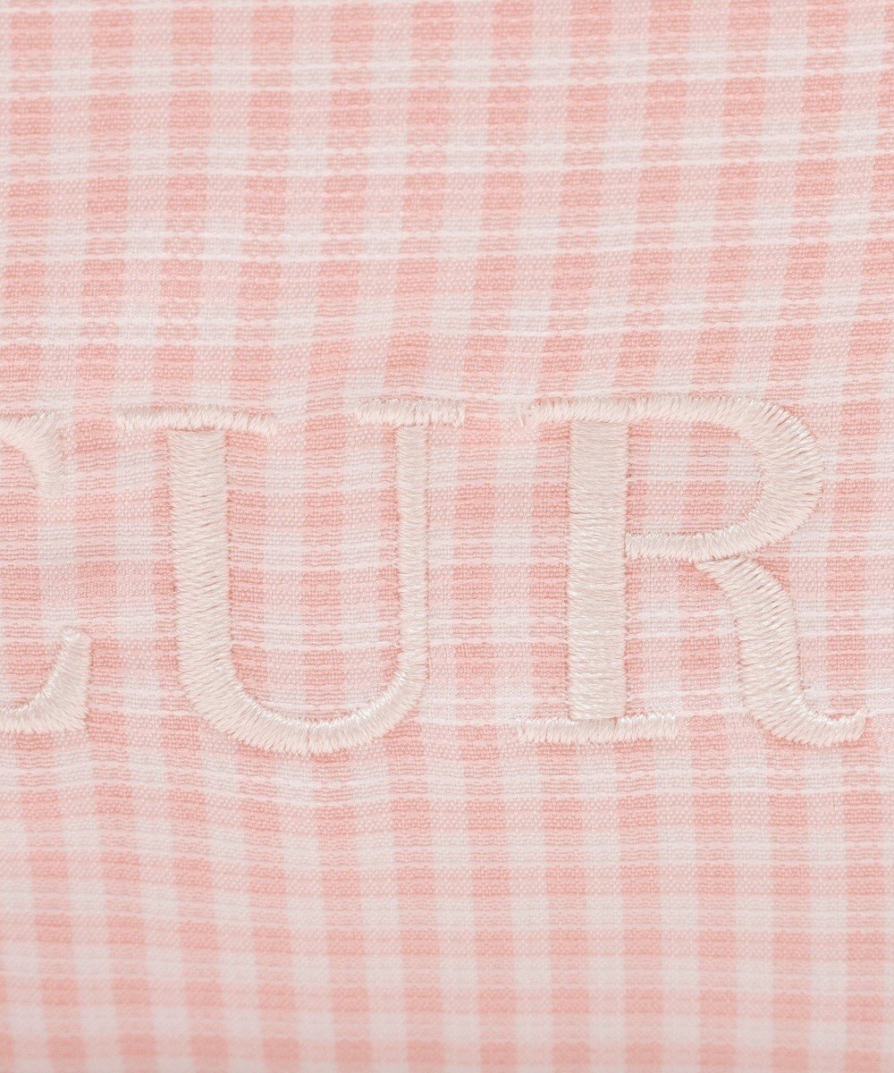 Maison de FLEUR ギンガムダブルリボンギャザートートバッグ 