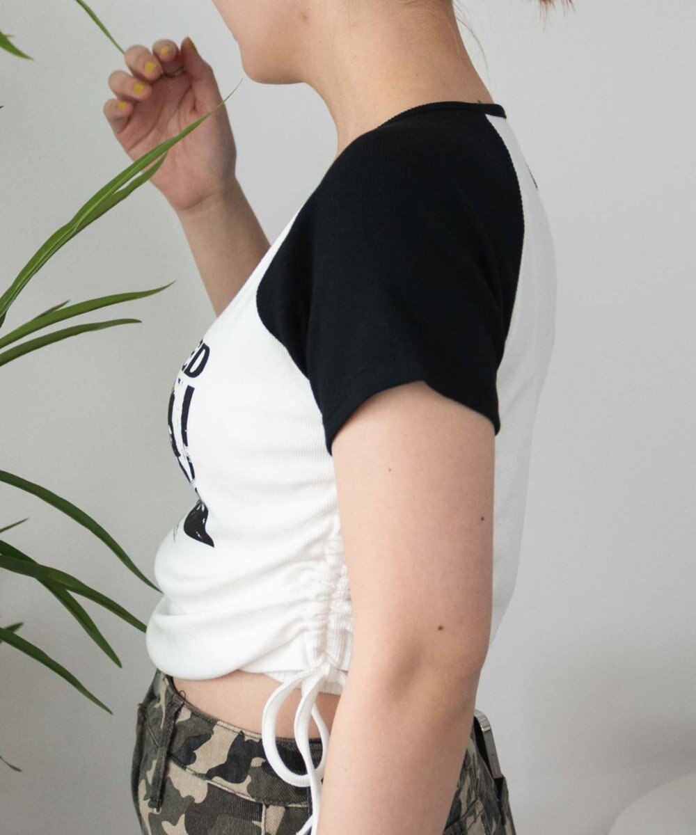 WEGO キーネックサイドレースアップちびT 