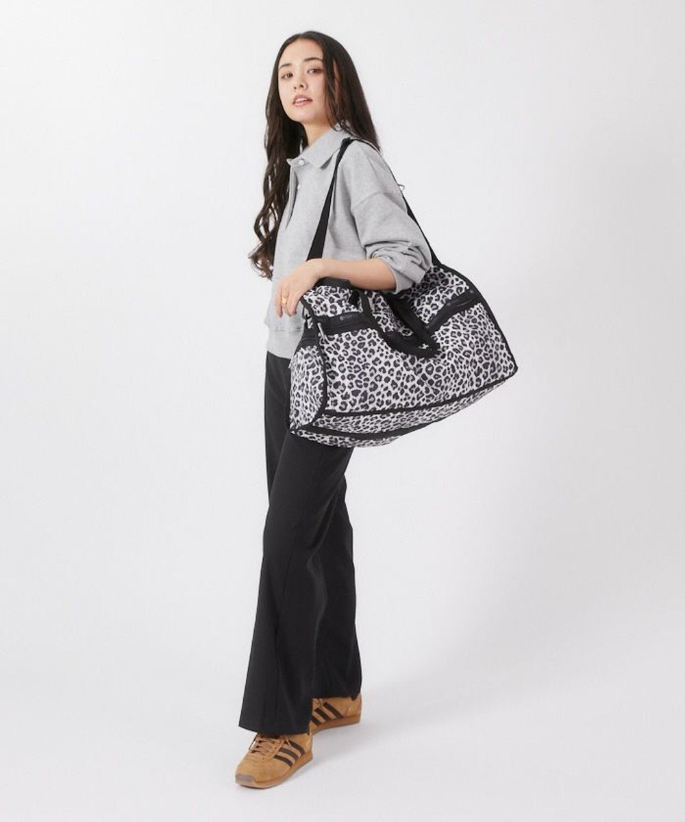 LeSportsac DELUXE LG WEEKENDER/ニュートラルレオパード 