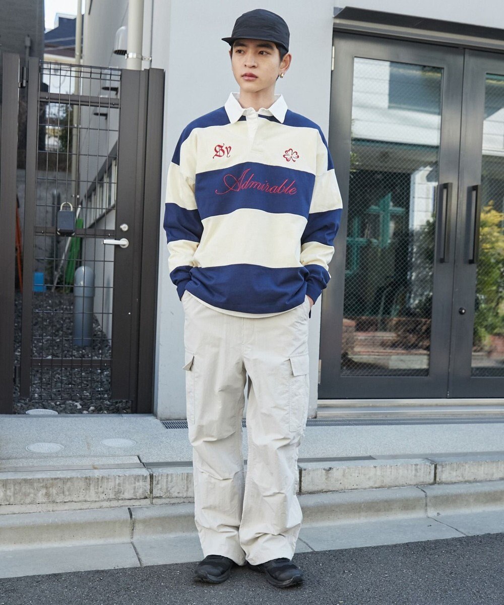 WEGO グラフィックラガーシャツ 