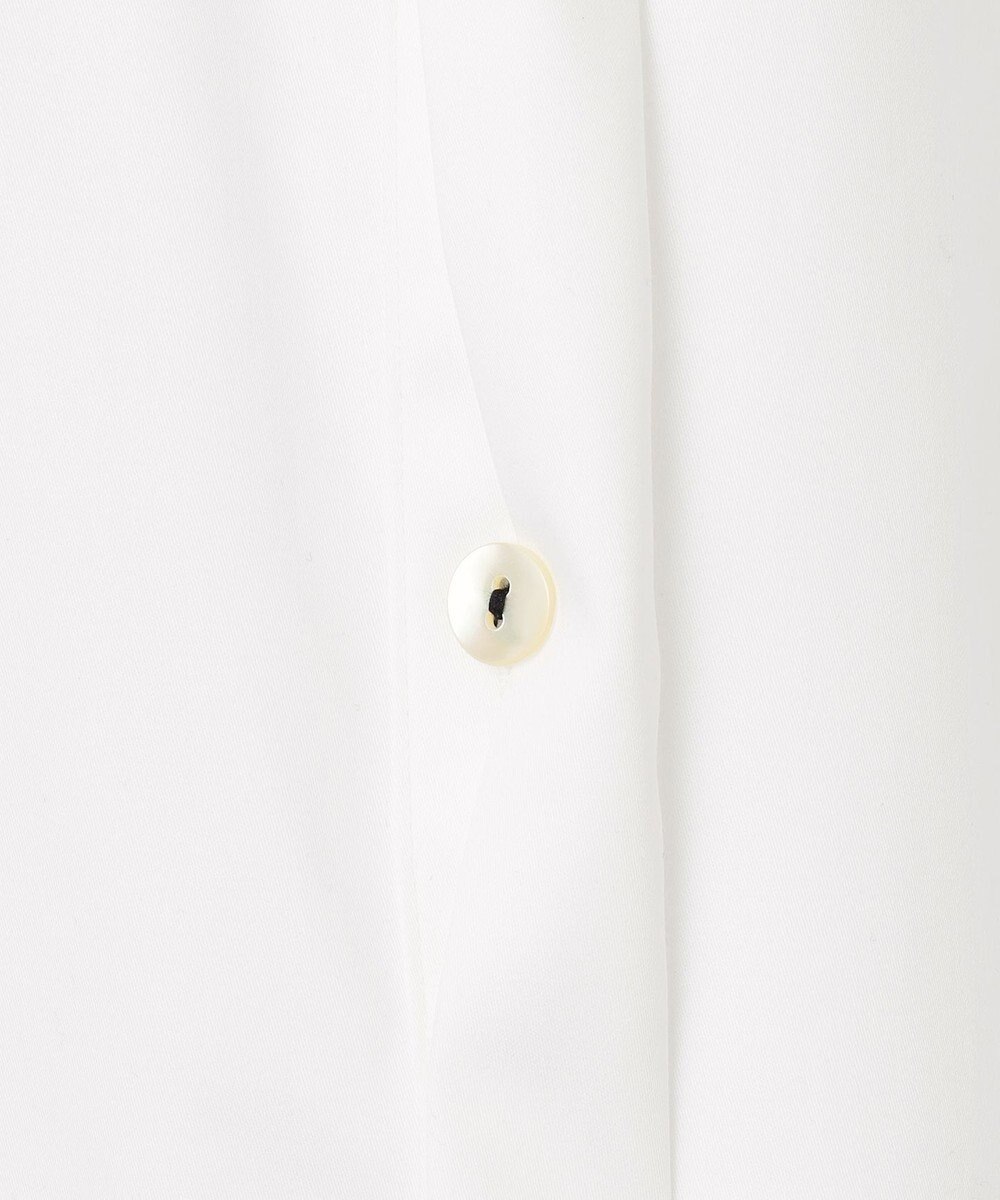 ICB L 【洗える】 コットンサテンシャーティング シャツ 