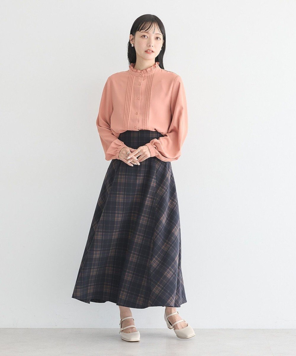 earth music&ecology フリルピンタックブラウス 