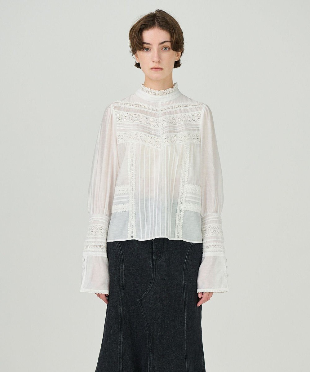 GRACE CONTINENTAL レースコンビハイネックトップ 