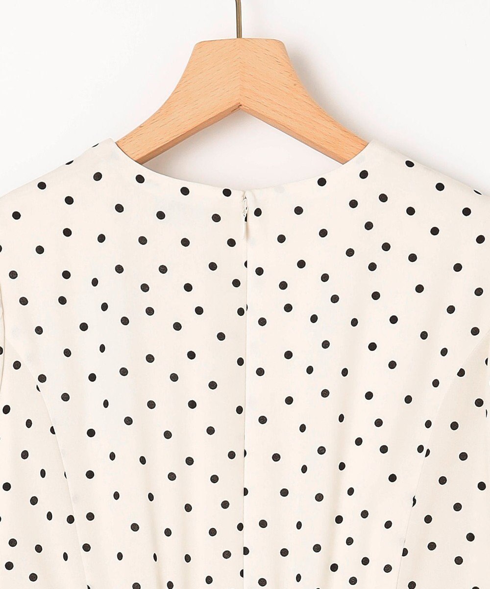 組曲 ドットジョーゼットプリント ワンピース 