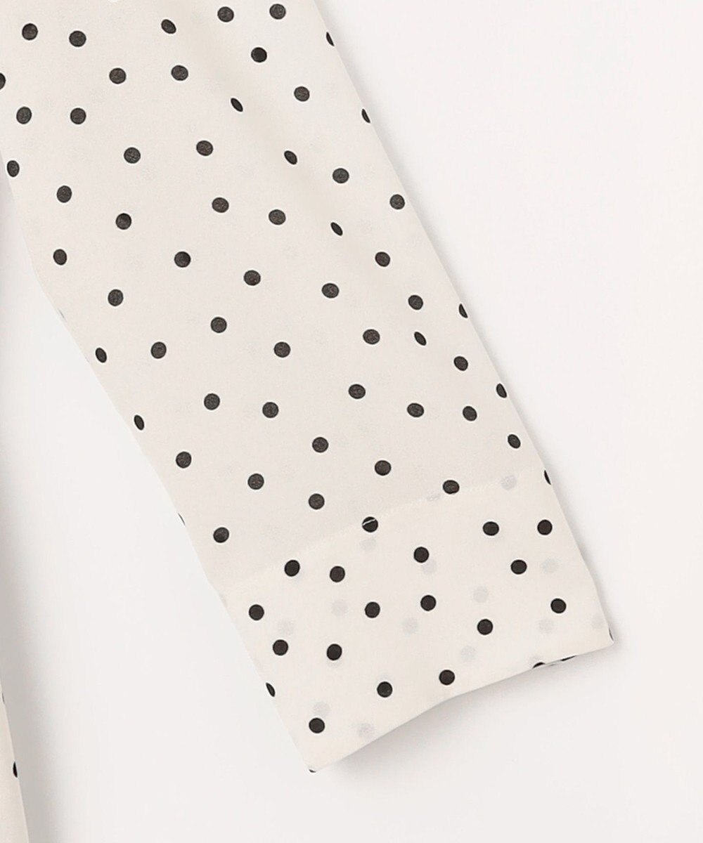 組曲 ドットジョーゼットプリント ワンピース 