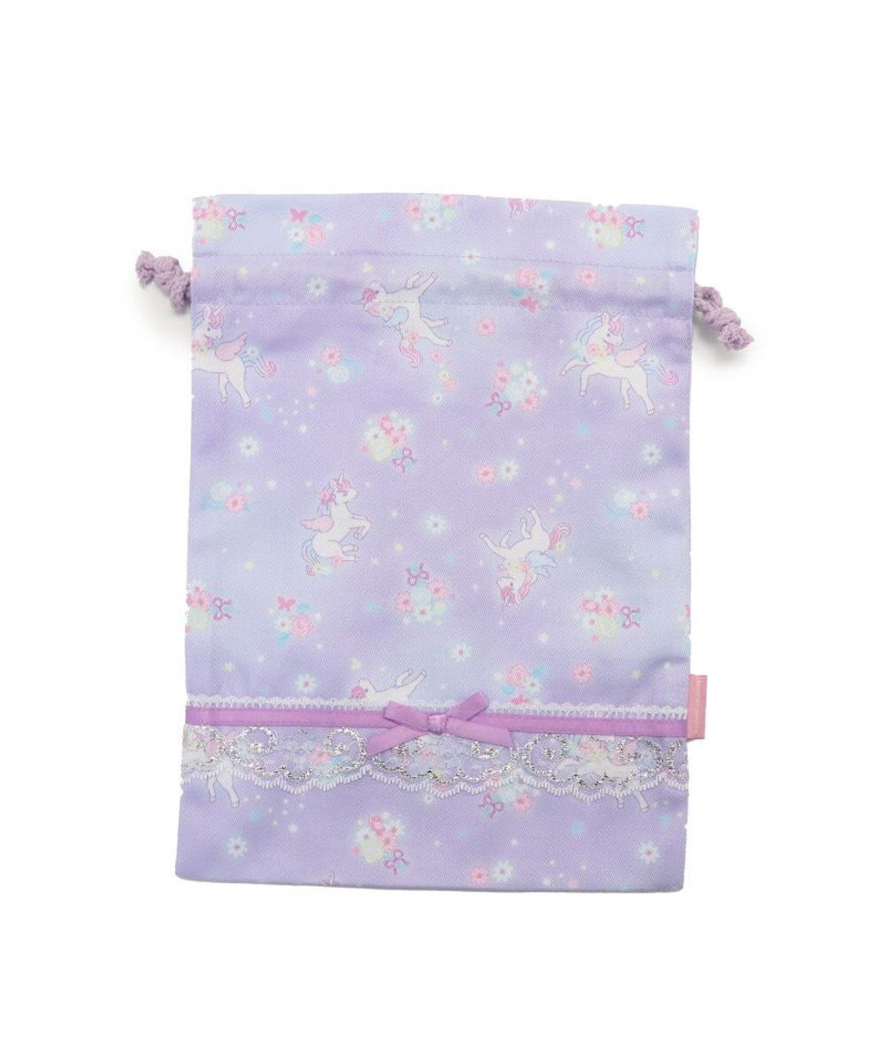 Mother garden マザーガーデン ユニコーン 巾着 《フラワー柄》 Sサイズ 20×27cm 