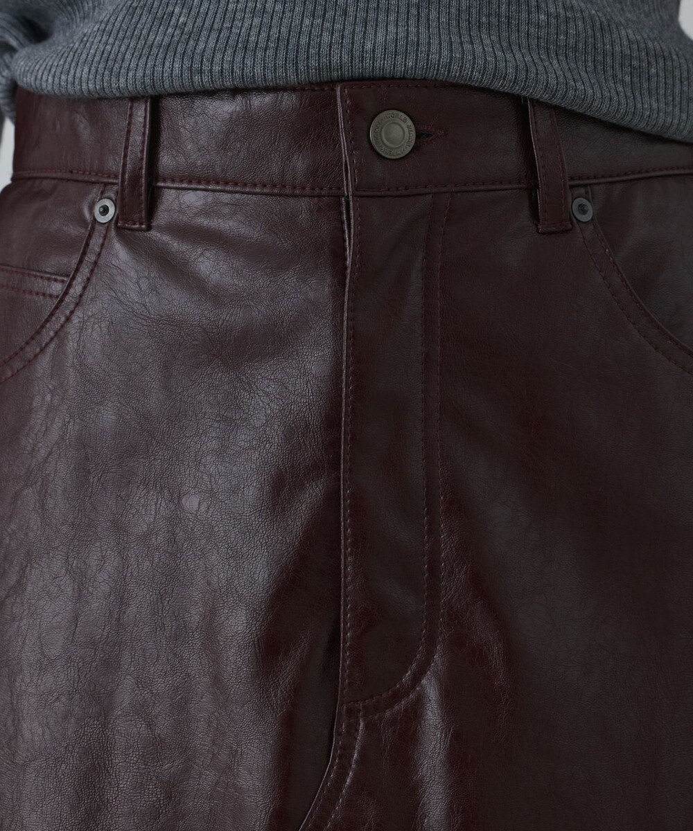 GRACE CONTINENTAL フェイクレザータイトスカート 