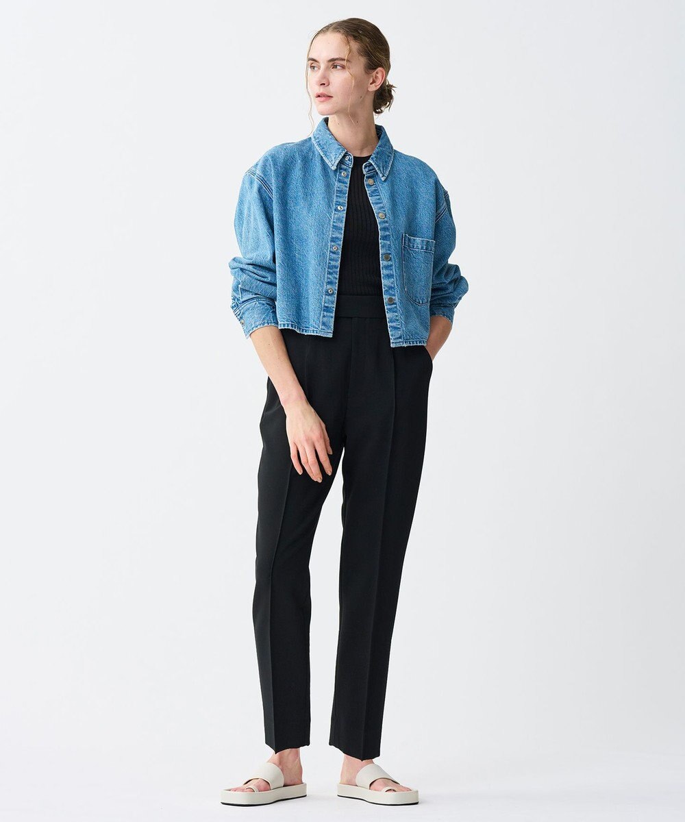 uncrave ラスターシアーニット ワイドリブトップス 