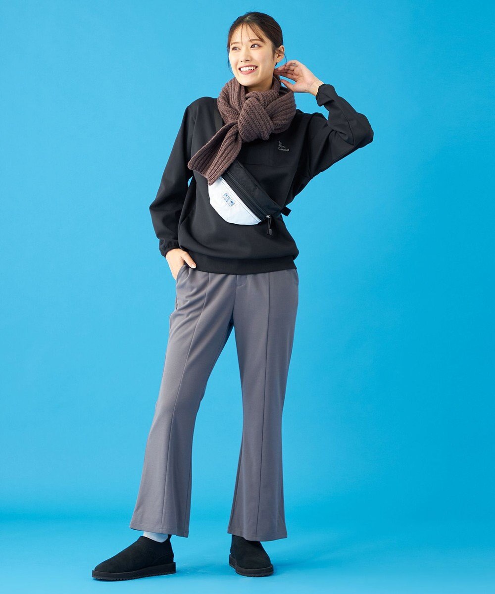 SHARE PARK LADIES 【UVカット・吸水速乾・ストレッチ・軽量・アンチピリング 】ダンボールクルーネックスウェット（S・Mサイズ） 