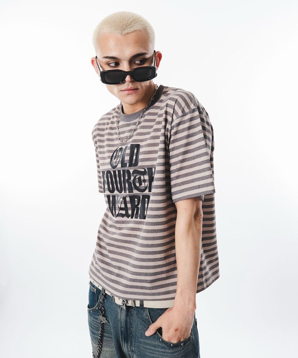 WEGO 【ユニセックス着用ITEM】ボーダ－グラフィックT（SS） 