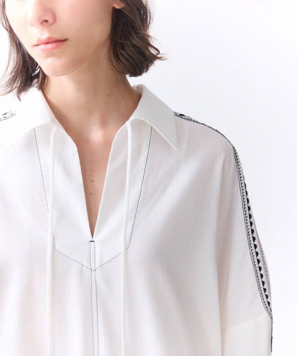 BEIGE， AXI / 刺繍ステッチ ドルマンロングドレス 