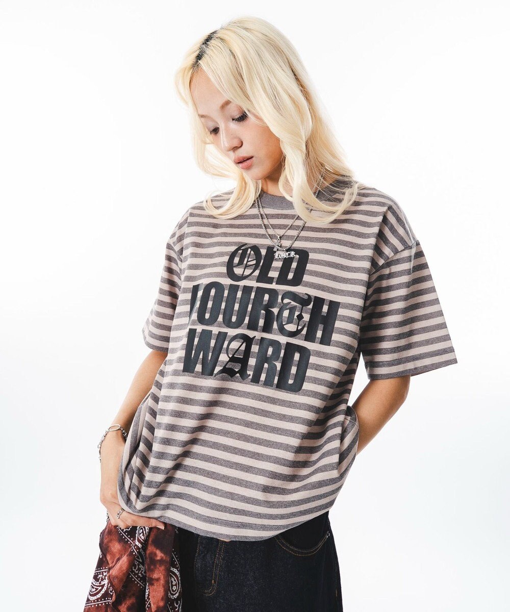 WEGO 【ユニセックス着用ITEM】ボーダ－グラフィックT（SS） 