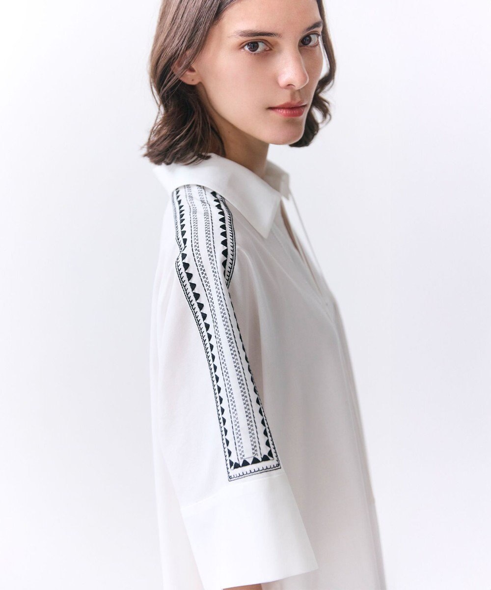 BEIGE， AXI / 刺繍ステッチ ドルマンロングドレス 