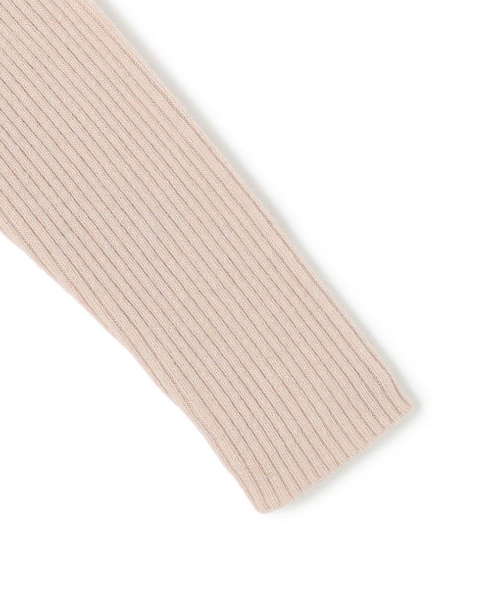 BEIGE， 【洗える】POMPE / ウールカシミヤ配色ラインクルーネックニット 