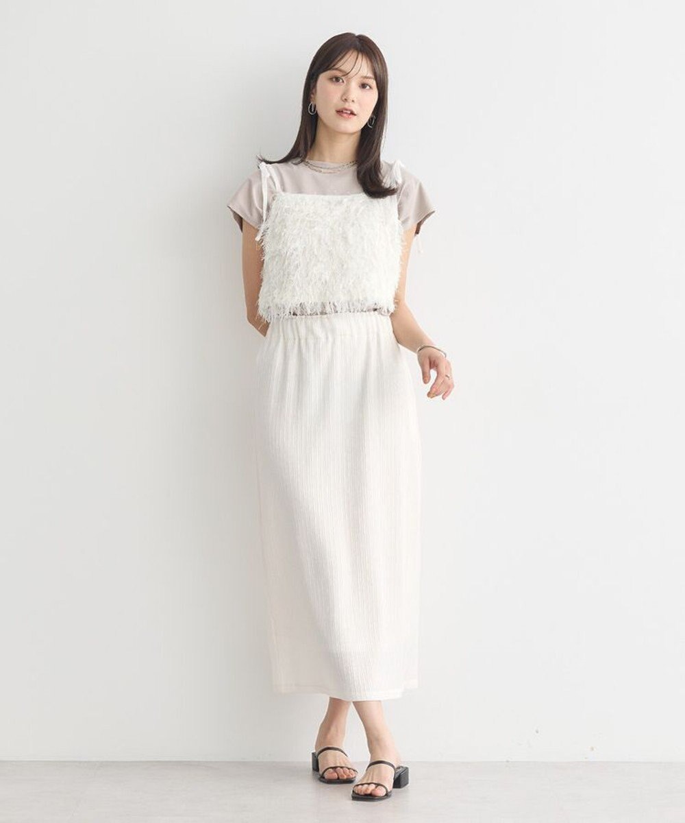 earth music&ecology 【接触冷感/洗濯機可】フレンチＴ 