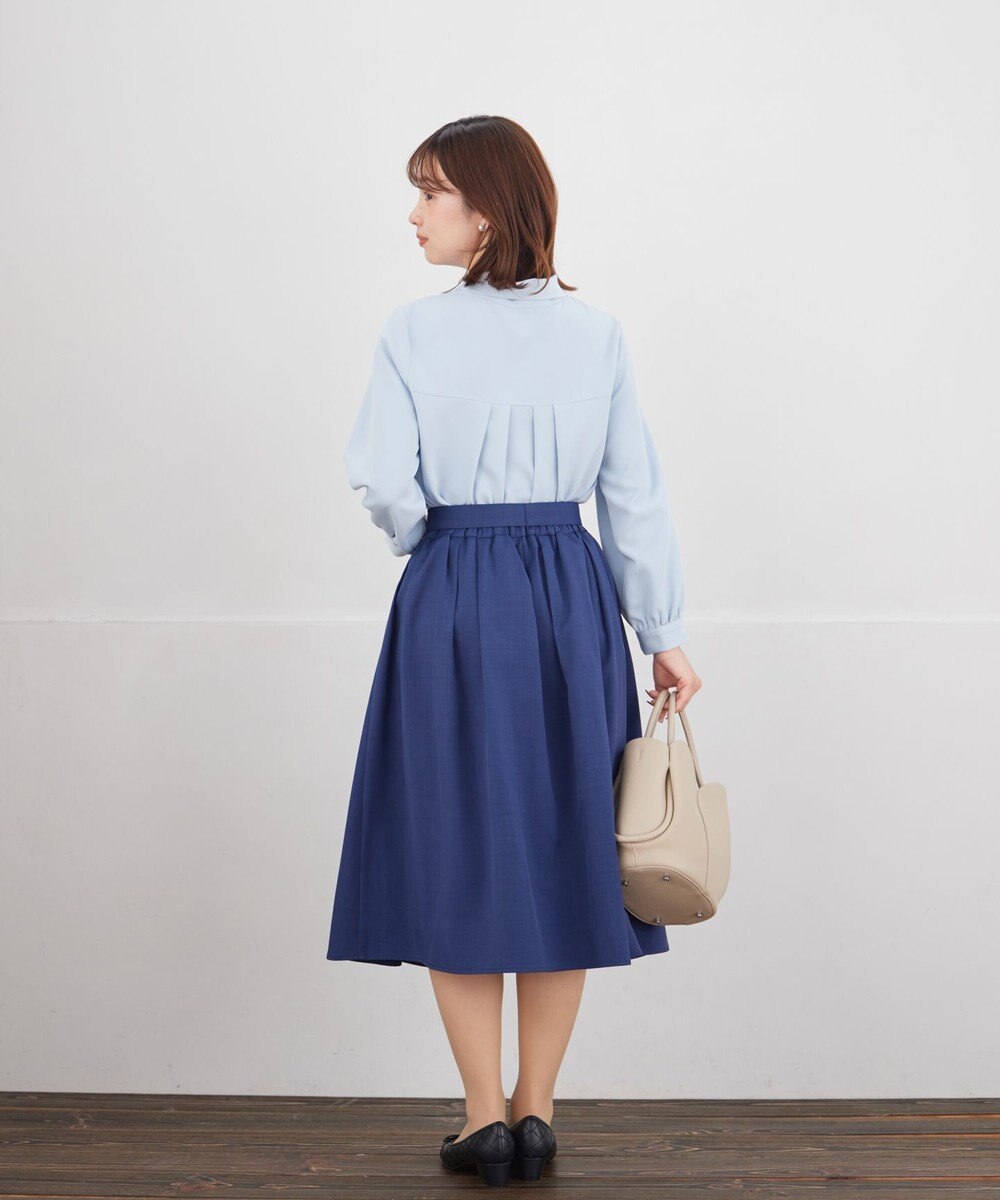 Tiaclasse ベルト付きフレアスカート 