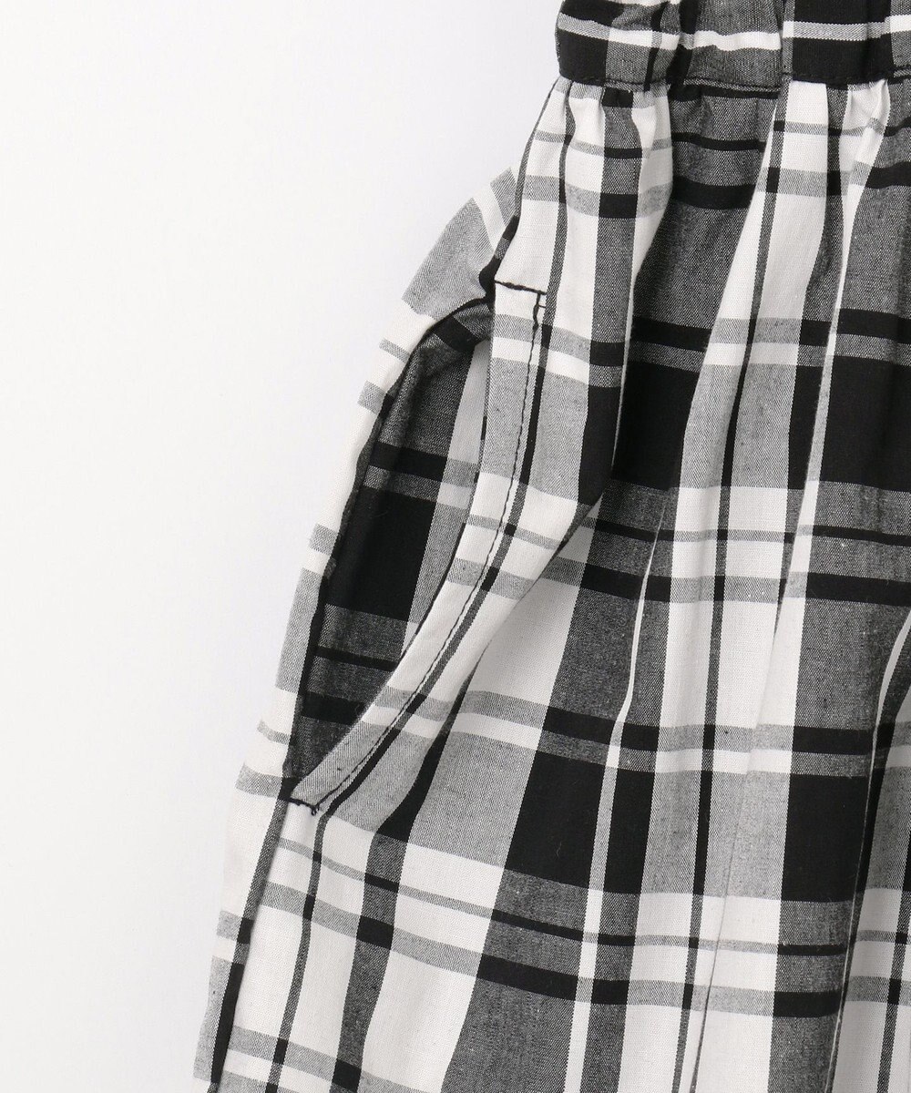 ANY KIDS チェック ドッキングワンピース 