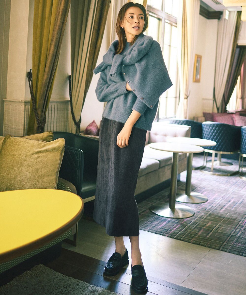 自由区 L 【SHIHOさん着用】ヘアリーフォックスプルオーバー ニット 