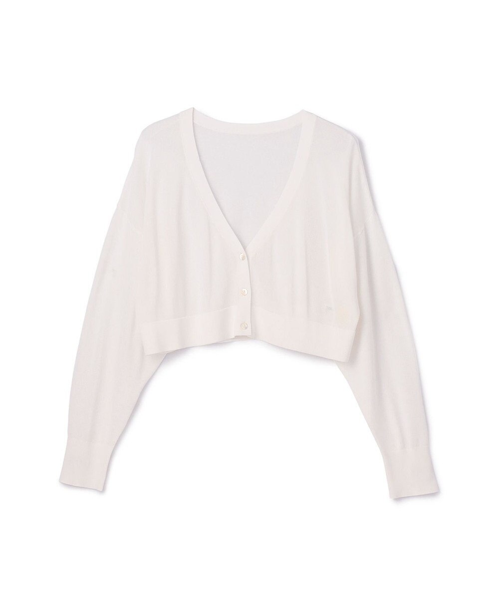 GRACE CONTINENTAL ショートドルマンニットカーディガン 