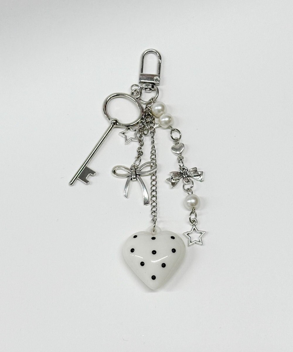 WEGO ドットハートキーホルダー 