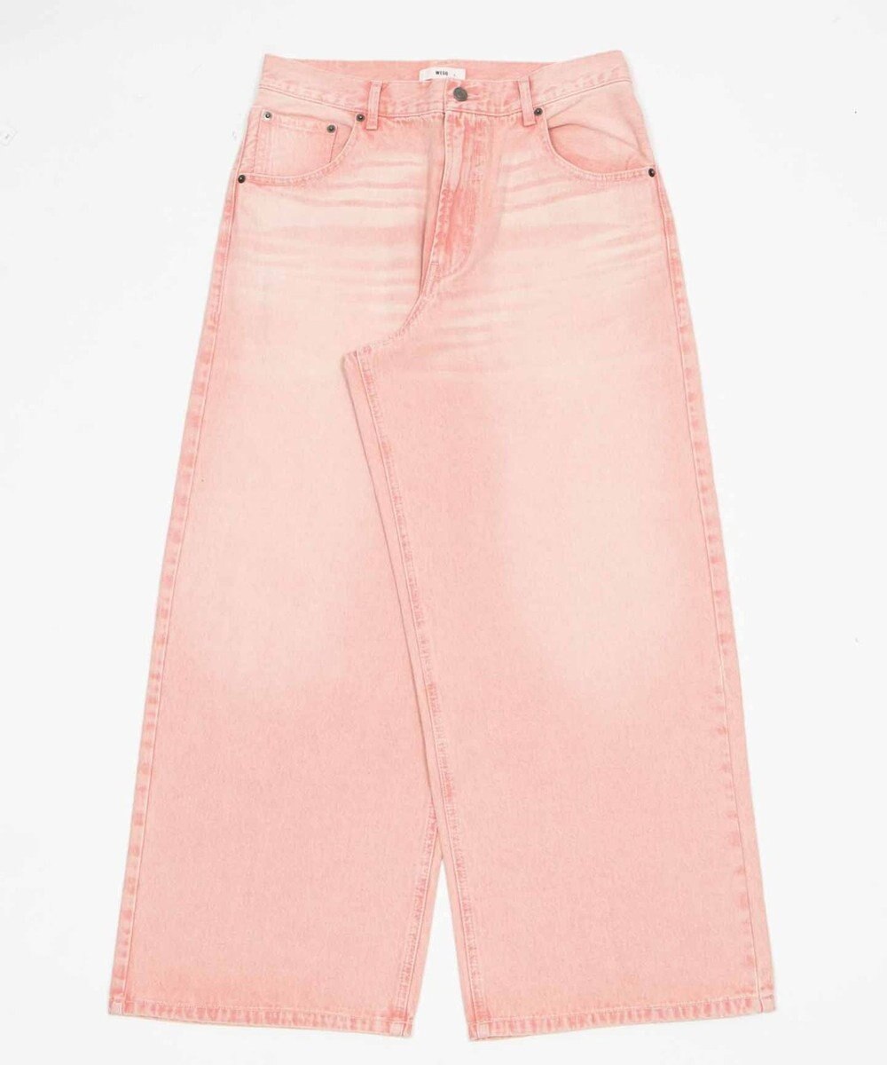 WEGO 【ユニセックス着用ITEM/SMLサイズ展開】エクストラバギーデニムパンツ 