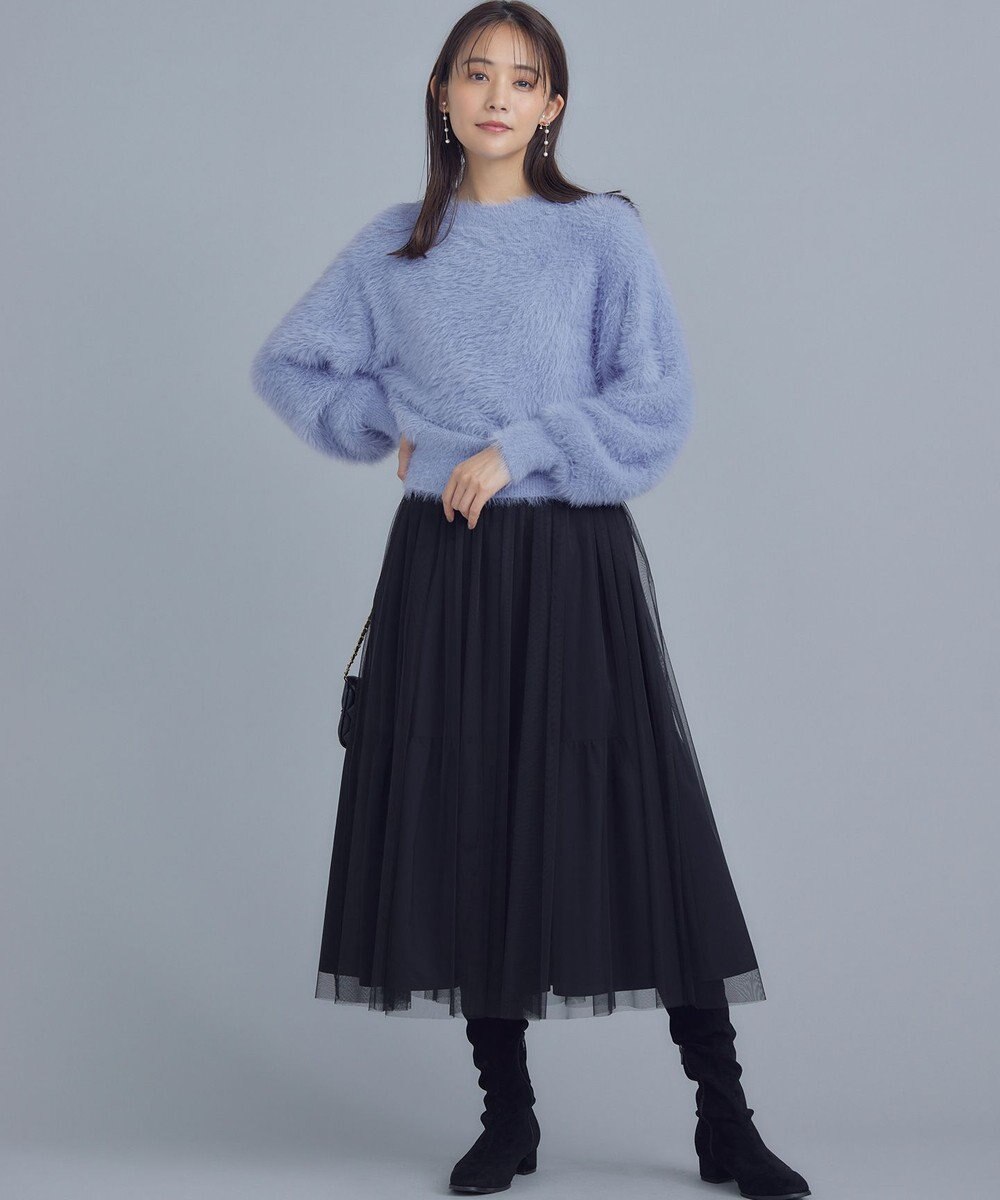 組曲 ナイロンファー ニット 