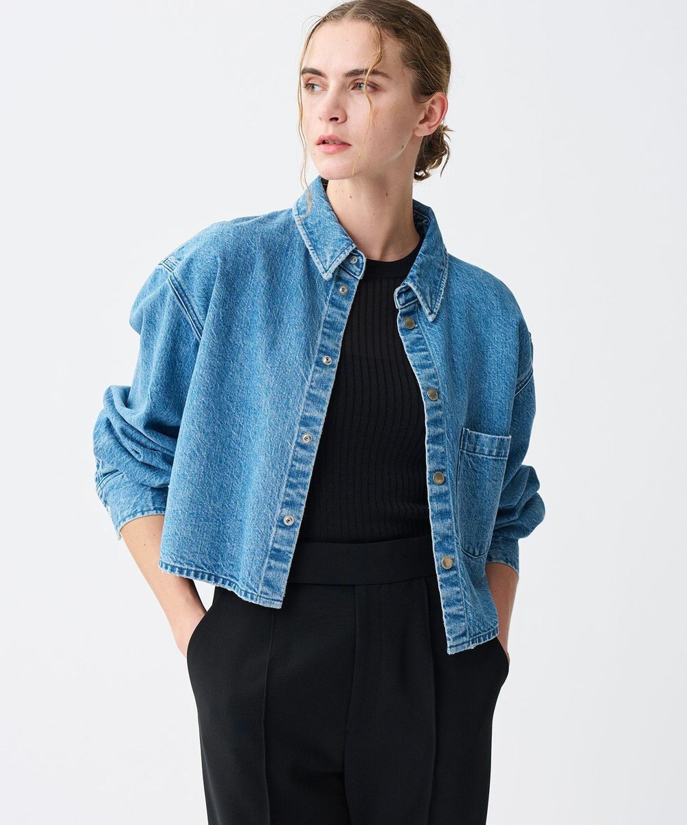 uncrave ラスターシアーニット ワイドリブトップス 