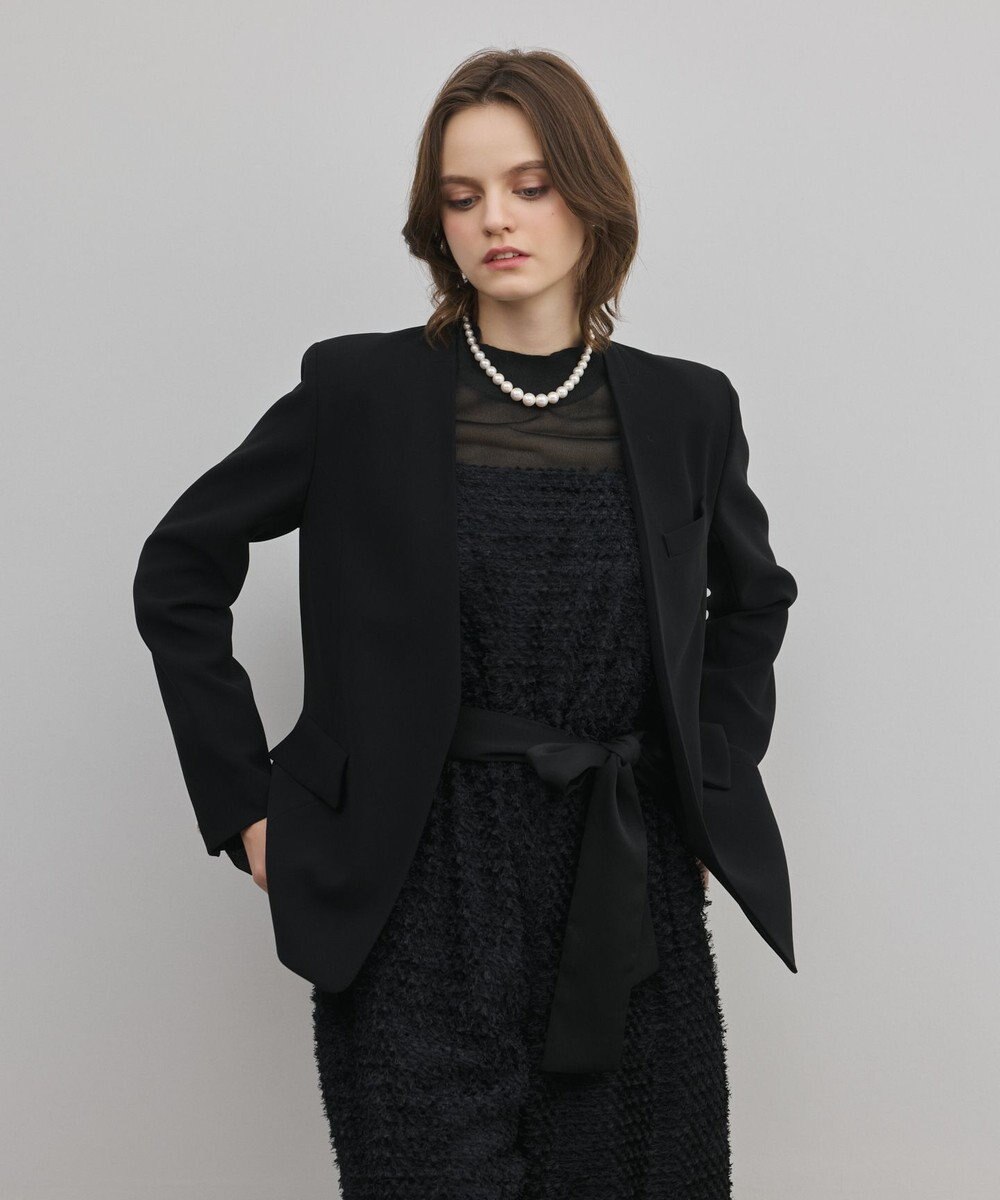 GRACE CONTINENTAL トリアセノーカラージャケット 