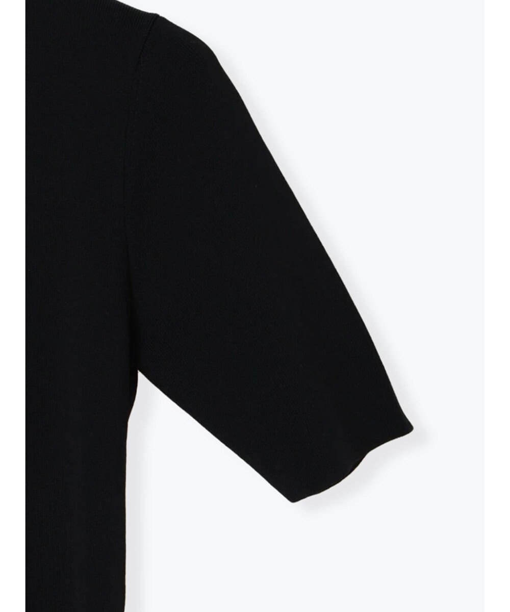 Te chichi スカーフカラーハーフスリーブニット 