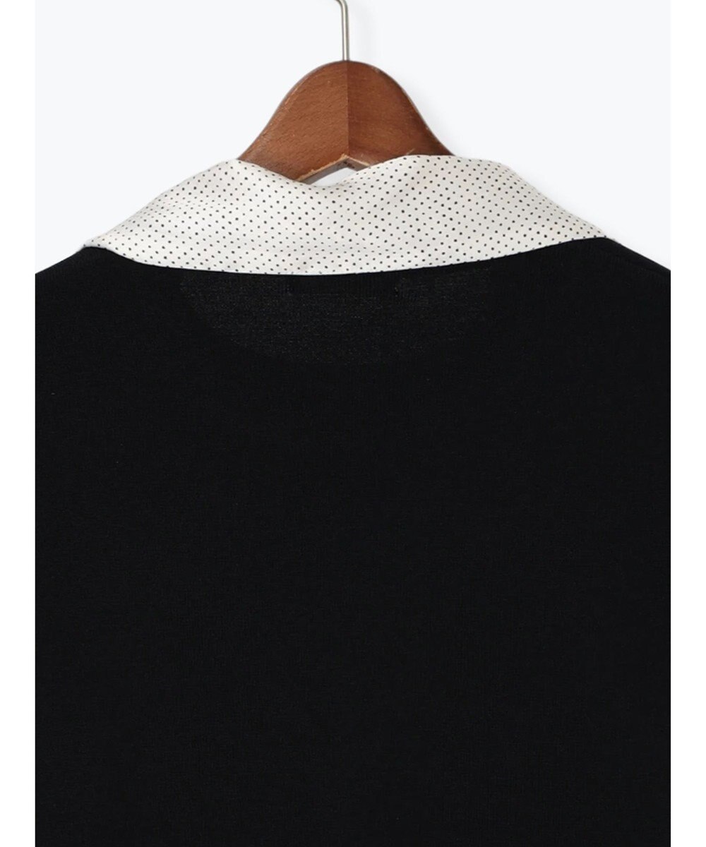 Te chichi スカーフカラーハーフスリーブニット 