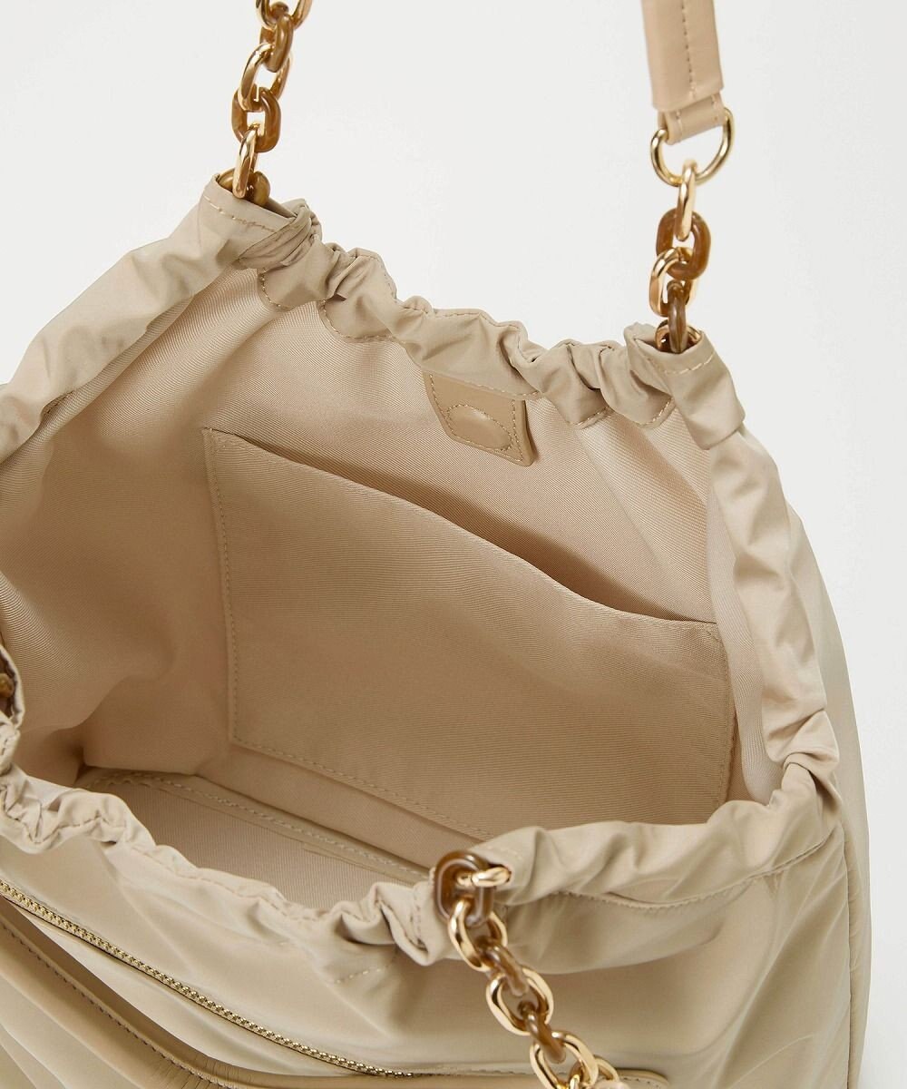 TOPKAPI 【TREASURE TOPKAPI】コンビチェーン ギャザー ナイロン トートバッグ 