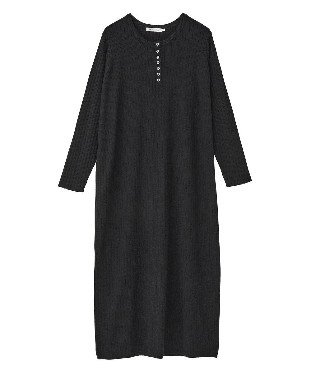 AMERICAN HOLIC バイパチリブヘンリーニットワンピース 