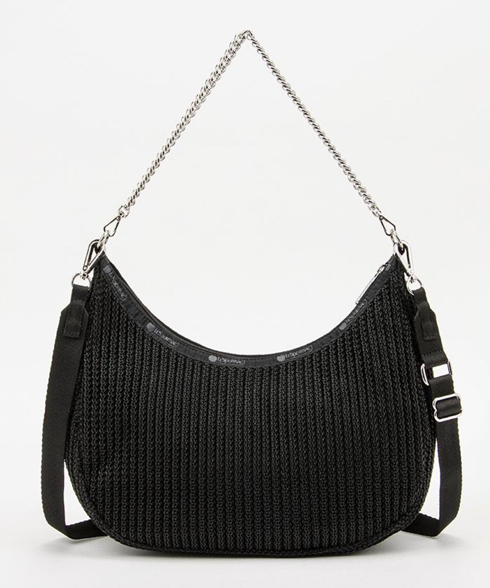 LeSportsac CHAIN CROCHET N/S HOBO/ブラッククロシェ 