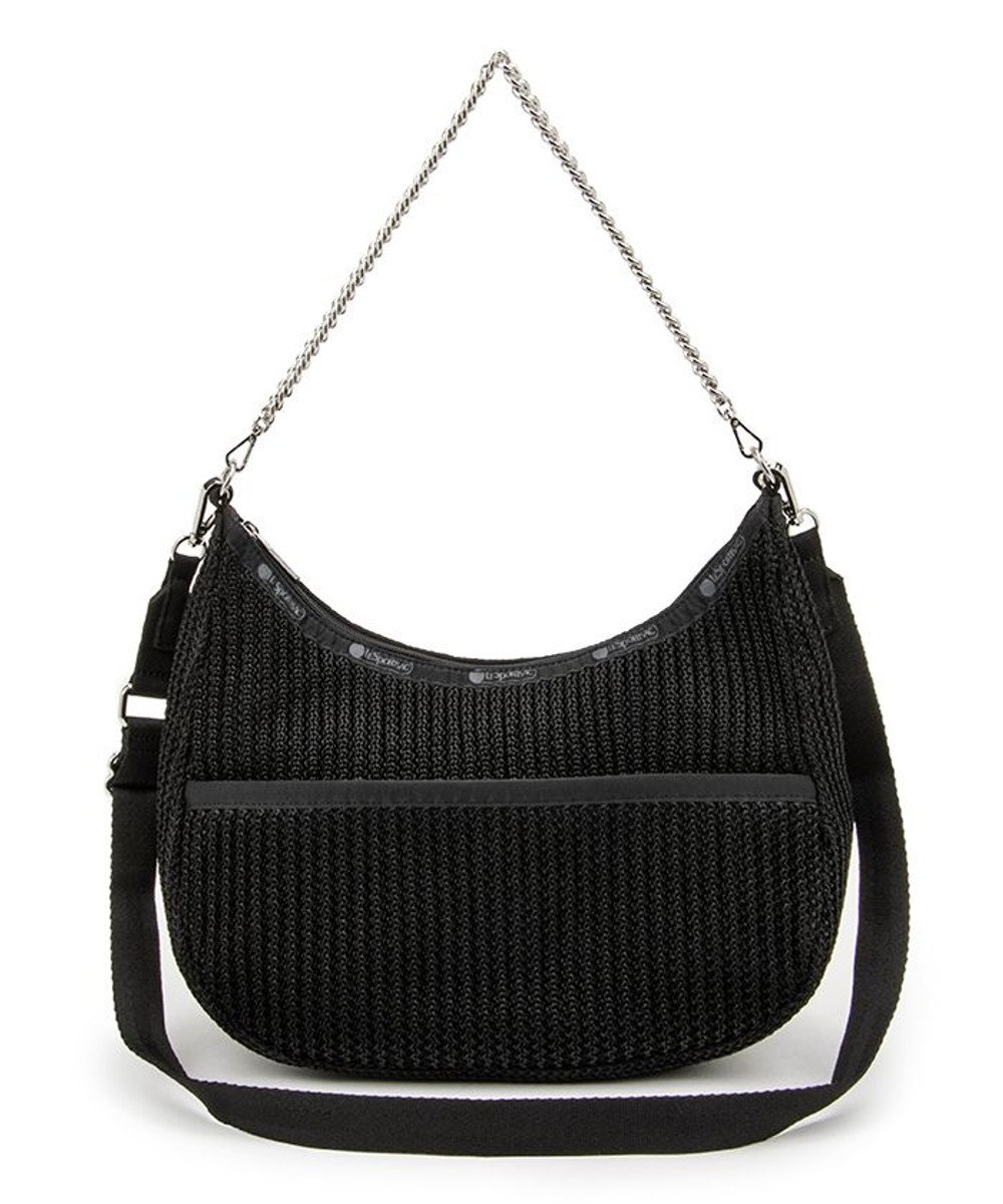 LeSportsac CHAIN CROCHET N/S HOBO/ブラッククロシェ 