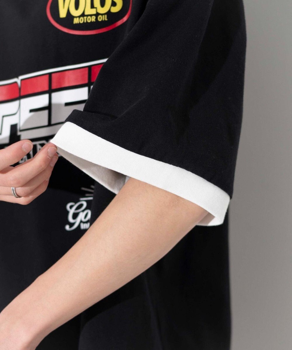 WEGO 【ユニセックス着用ITEM/手洗い可/MLサイズ】レーシングロゴTシャツ 