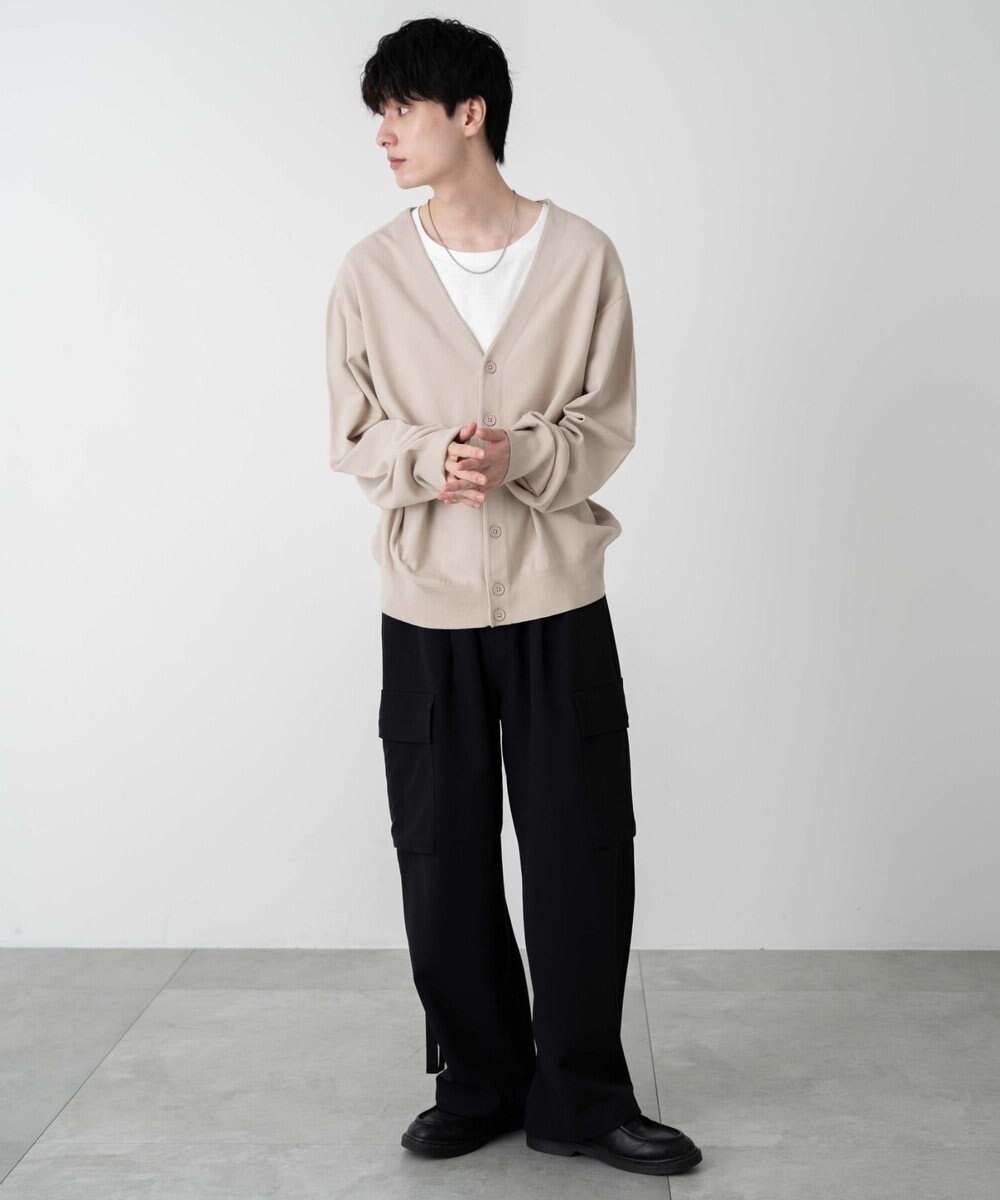 WEGO 【ユニセックス着用ITEM/MLサイズ展開】ドロップショルダーカーディガン 