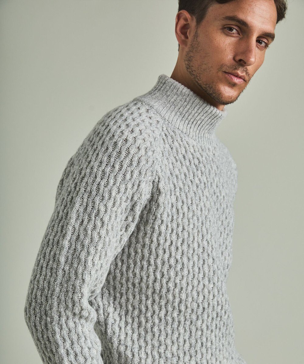 GOTAIRIKU 【LANEROSS】ミドルゲージモックネック ニット 