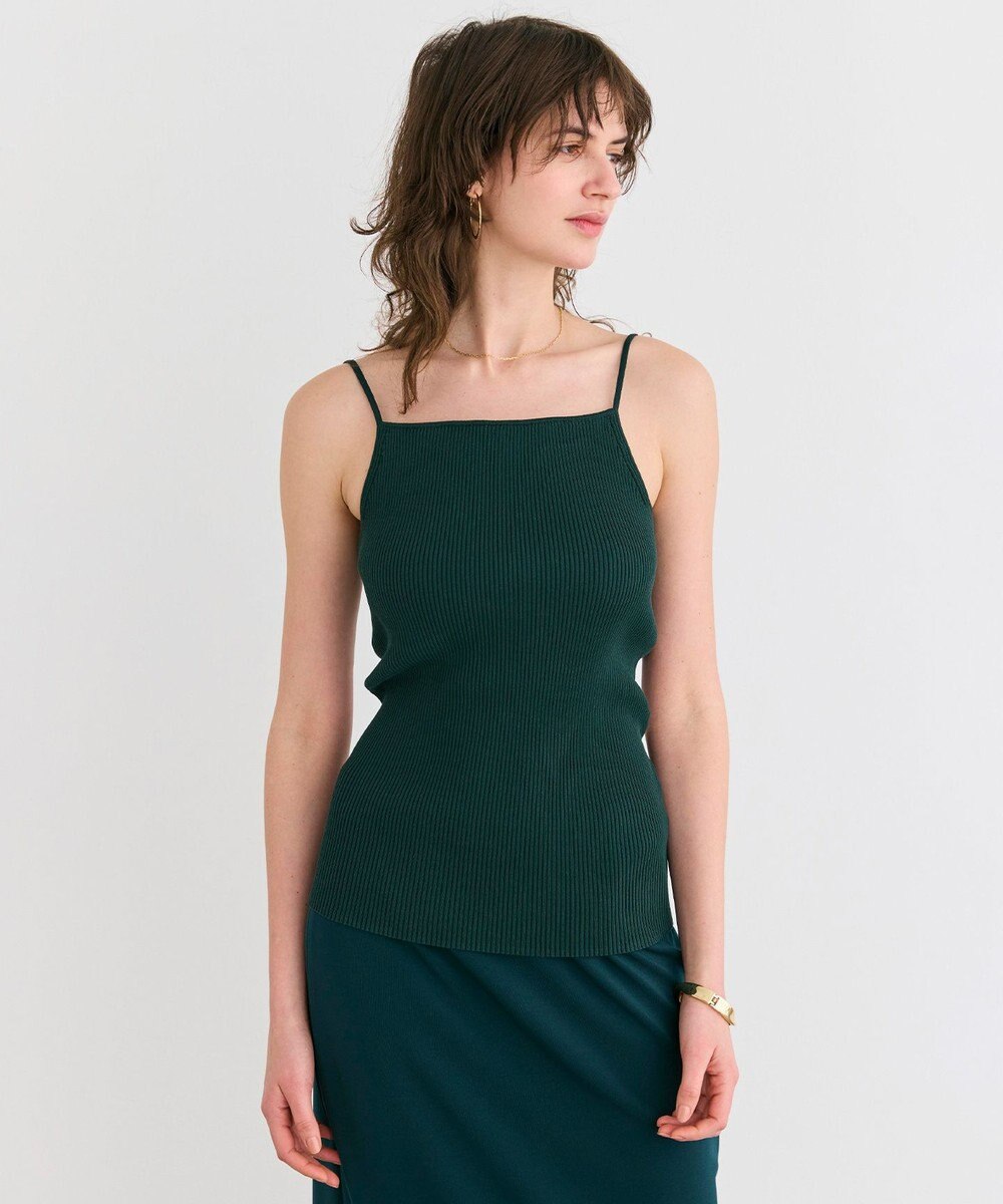 BEIGE， 【洗える】SENNA / インナーカップ付きリブニットキャミソール 