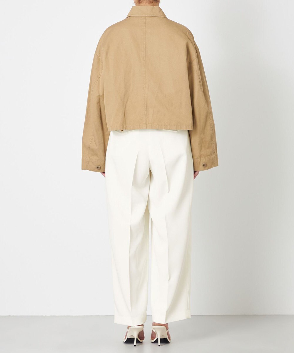 NAVE 【ReNAVE・セットアップ可/洗える】コットンリネンカルゼ ショートジャケット 