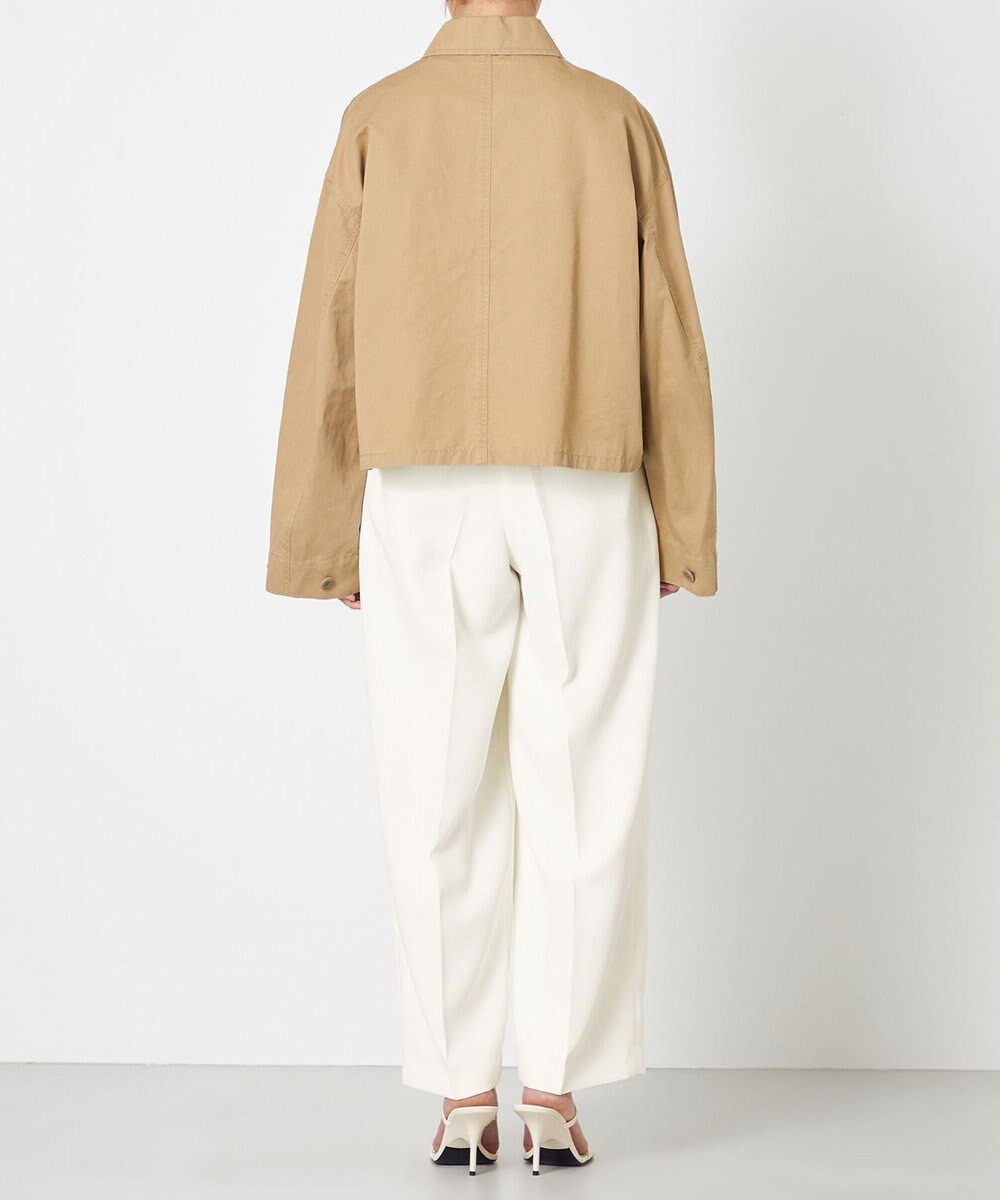 NAVE 【ReNAVE・セットアップ可/洗える】コットンリネンカルゼ ショートジャケット 