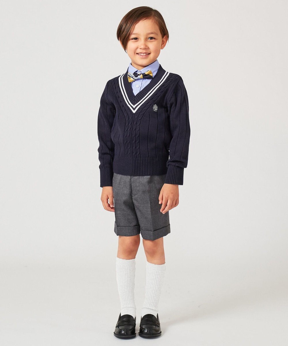 J.PRESS KIDS 【110-130cm】ウールサージ ハーフパンツ 