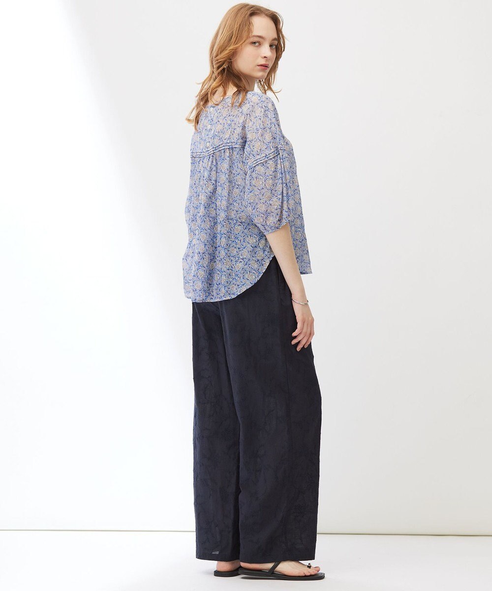 23区 【Indian Factory】フラワーエンブロイダリー ワイドパンツ 