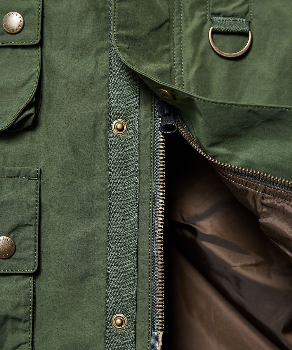 JOSEPH ABBOUD MOUNTAIN 【軽量/ワックスコーティング・テ―ム・ヤルビー氏コラボ】ワックスクロス プリント ブルゾン 