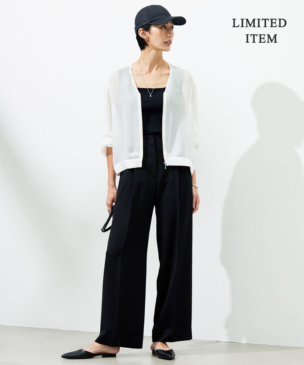 ICB 【2WAY・WEB限定・洗える】シルフィルダブルクロス サスペンダーパンツ 