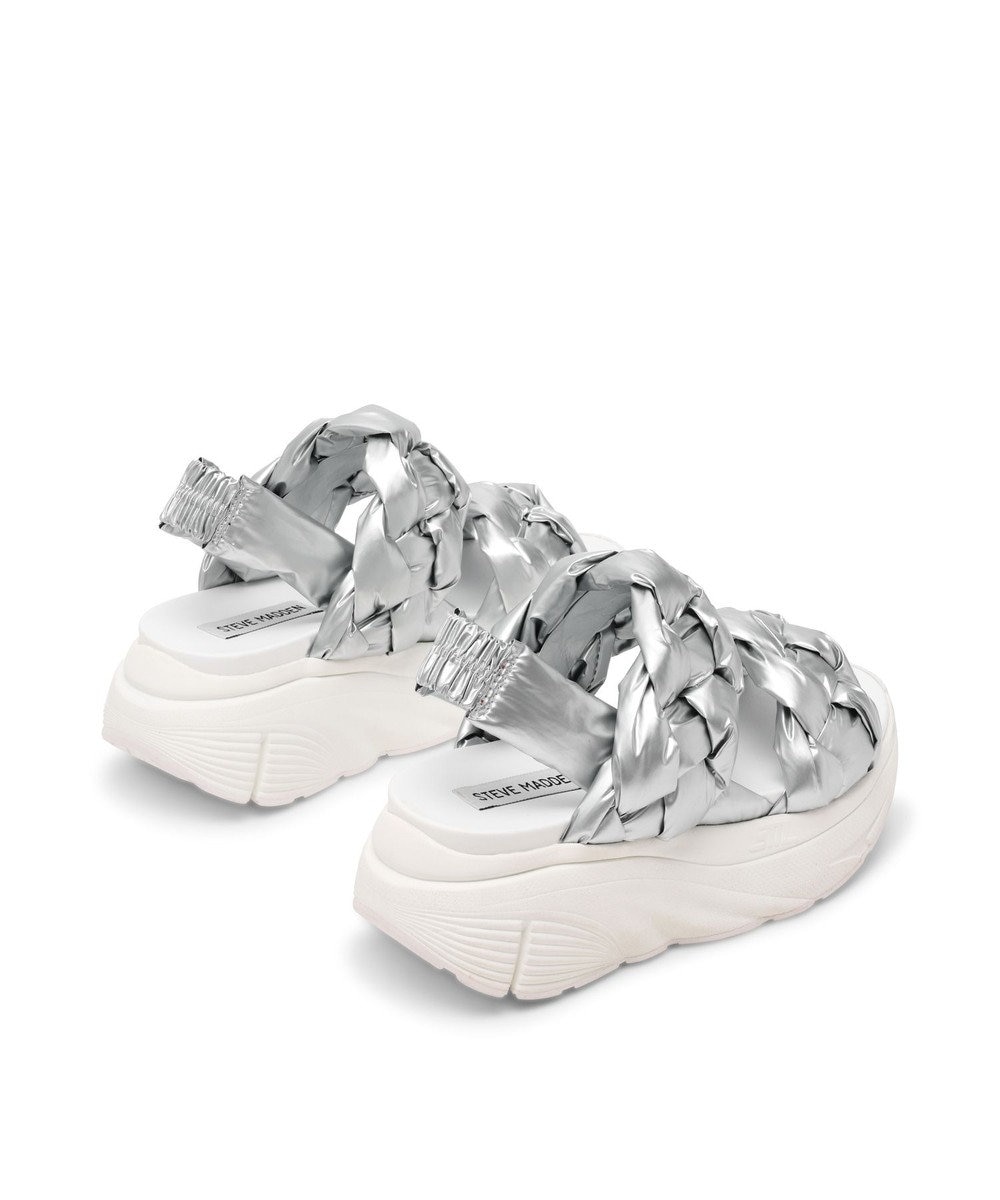STEVE MADDEN HORIZON 5 編み込みスポーツサンダル 