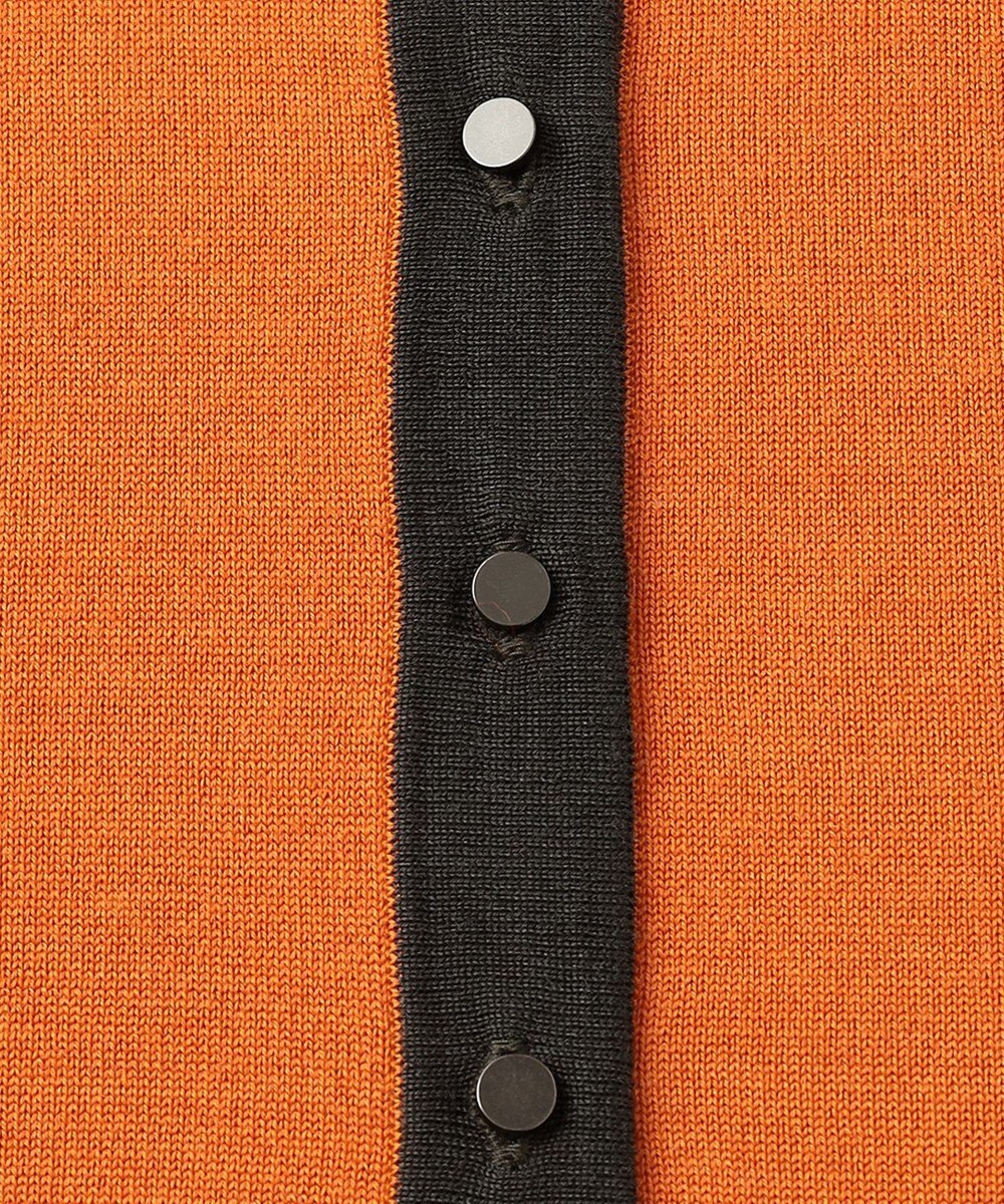 自由区 L 【アンサンブル対応・洗える】ウールシルク カーディガン 